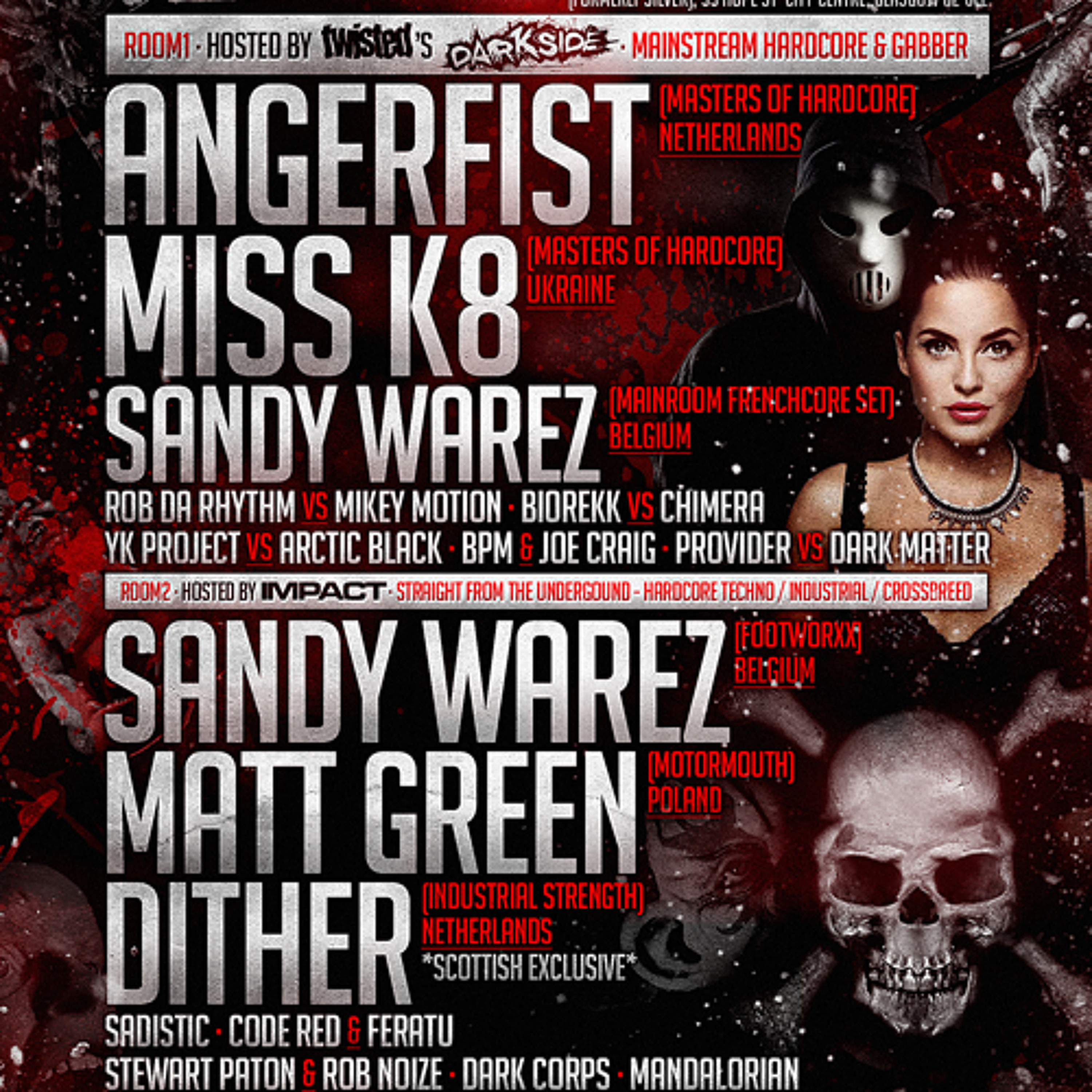 Dark Corps @ Darkside - Christmas Carnage - Impact Area  - 27-12-13