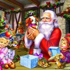 إسكتش بابا نويل - توتى وشجرة الكريسماس