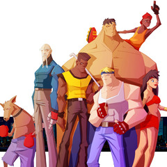 Streets of Rage 2 -  Go Straight Forward, Forward + Punch  Mix ♪