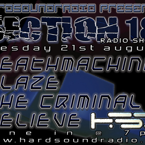 Deathmachine 'Section18' Radio Show - HardSoundRadio