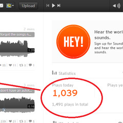 Hory Shet 1,000 plays in a day and I haven't even existed on soundcloud for 2 weeks yet