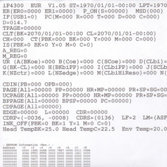 EEPROM Information <Hex.> (BK-CL)