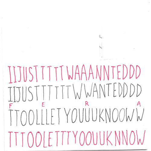 I Just Wanted To Let You Know (Demo)