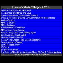Jan7 RECAP #betaBPM @sxmElectro @siriusXM @djMAKJ IN STU