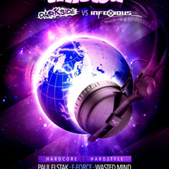 Twisted's Darkside Podcast 171- Wasted Mind - Darkside vs InfeXious Warm Up #2