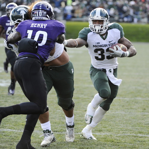 Football Highlights - Northwestern vs. Michigan State (11/23/13)
