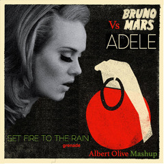 Bruno Mars vs Adele -  Set fire to the rain with grenade (Albert Olive Mashup)