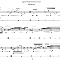 Impromptu pour un monodrame (introduction)