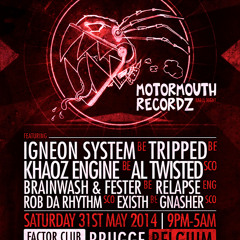 Twisted's Darkside Podcast 173 - Existh - Motormouth Recordz Label Night Belgium Warm Up #1