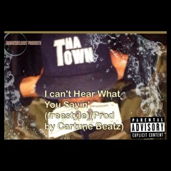 I Can't Hear What You Sayin' (freestyle)(Prod by Cartune Beatz)