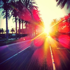 down the road