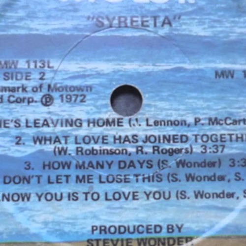 Syreeta- Keep Him Like He Is (Four Tet Edit)