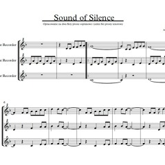 THE SOUND OF SILENCE (recorder trio cover)  [free download]
