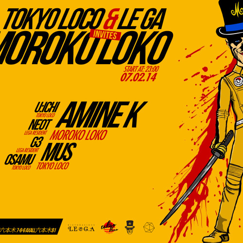 Amine K Live @ Tokyo Loco Invites Moroko Loko (LE GA Tokyo - 07/02/14)