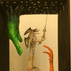 Chicken bone alien warrior