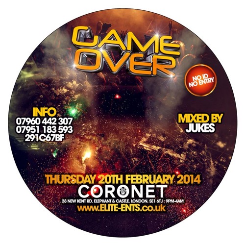 GAME OVER LDN ā
SLOW JAMS - MIXED BY JUKES WYLA ā
THURS 20TH FEB @ CORONET