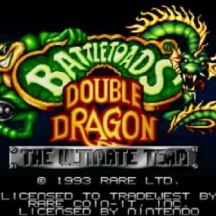 Battle Toads & Double Dragon - Snes Main Title Cover