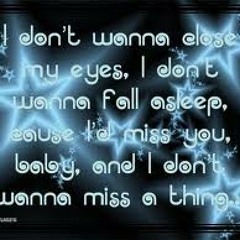 I Dont Wanna Miss Thing cover .. just something in my mid