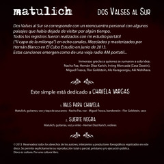 "Vals Para Chavela" ( "Dos Valses al Sur" single 2013)