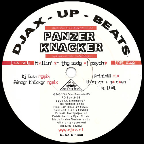 Panzer Knacker - Rollin On The Side Of Psycho Remix (djax 348)