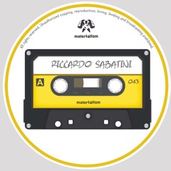 Riccardo Sabatini-Wait for You (Original mix) [Materialism] cut preview
