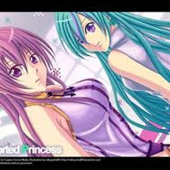 Luka Megurine and Miku Hatsune-Distorted Princess