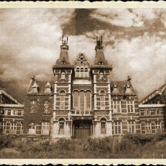 Inside the old school building  by night