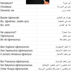 تعلم التركية