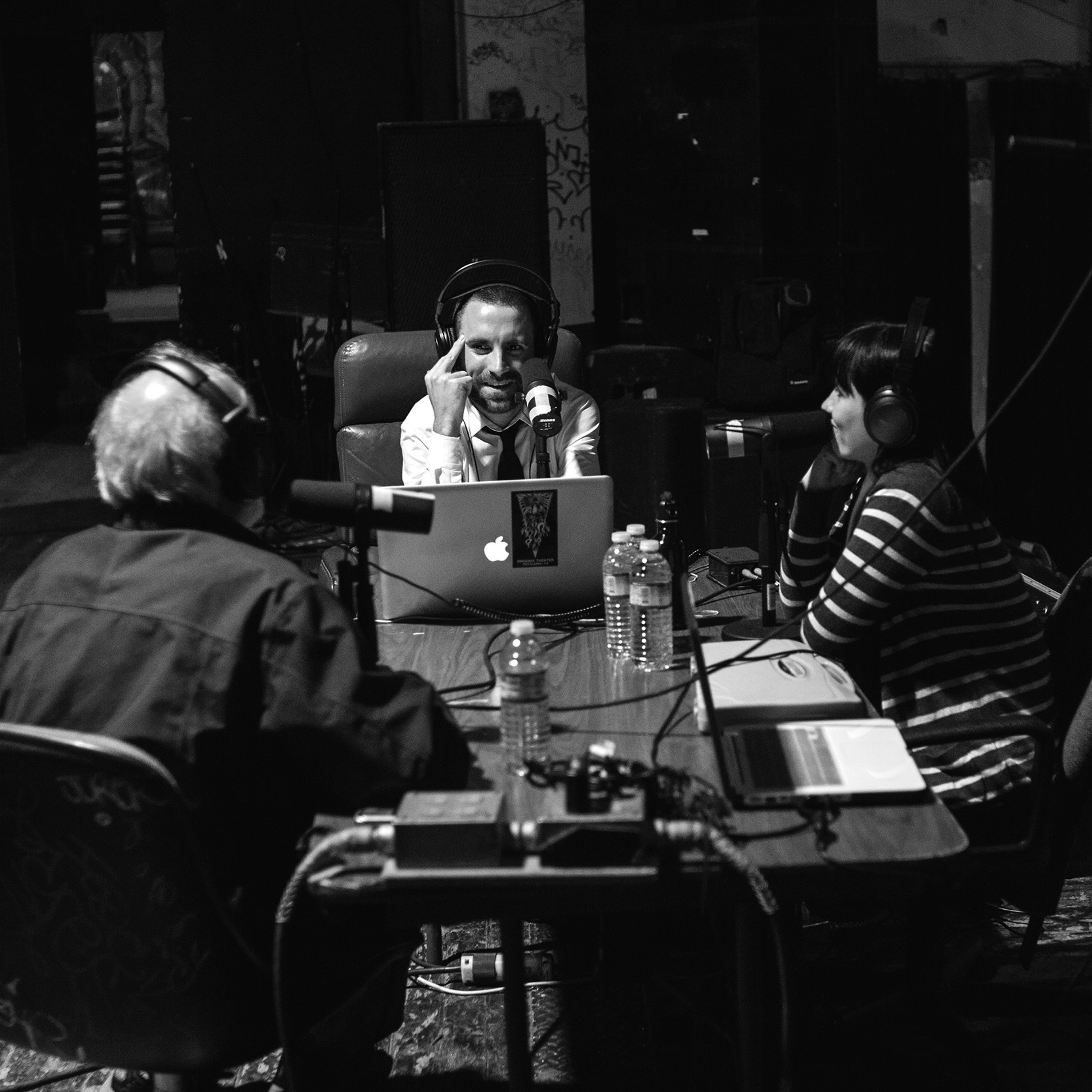 Onstage with Jim and Tom
