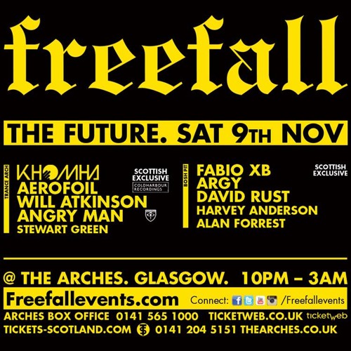 Angry Man Live @ Freefall - The Arches - Glasgow 09-11-13