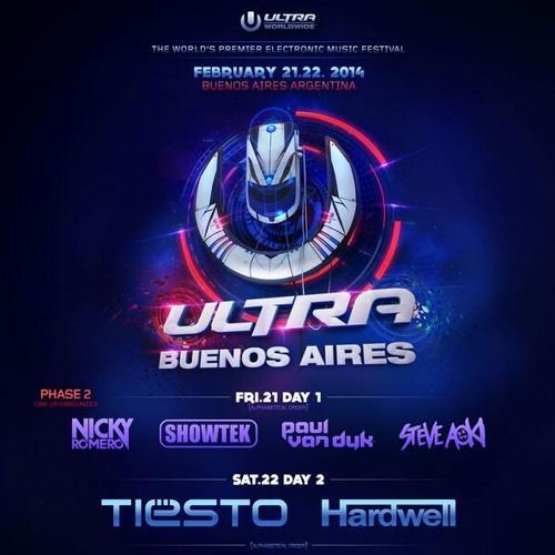 Stream Tiësto Ultra Music Festival (Buenos Aires) 22.02.2014