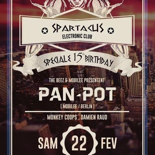 Monkey Coops - Warmup for PAN-POT (MOBILEE/BERLIN) @ Spartacus Club (FR) 22.02.2014