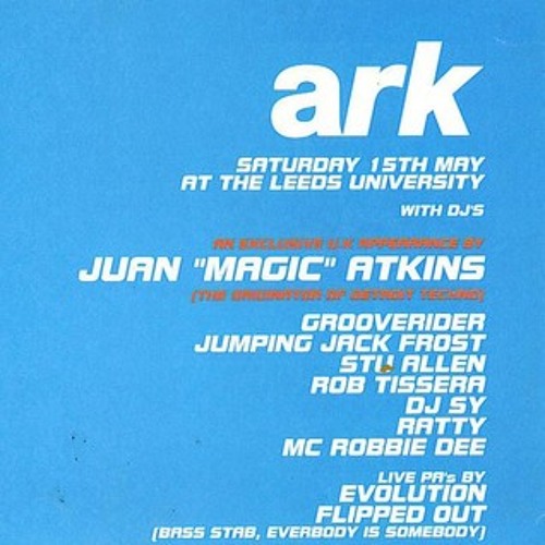 Juan Atkins @ The Ark, Leeds, U.K. 15.05.1993 by corecracker on ...