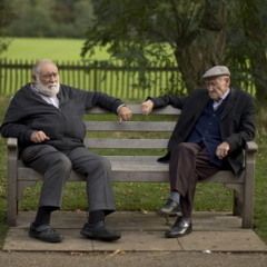 Two Old Guys On A Park Bench Starring Jim and Al