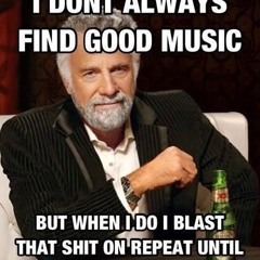 I don't always find good music, but when I do, I blast that shit on repeat until it's ruined!