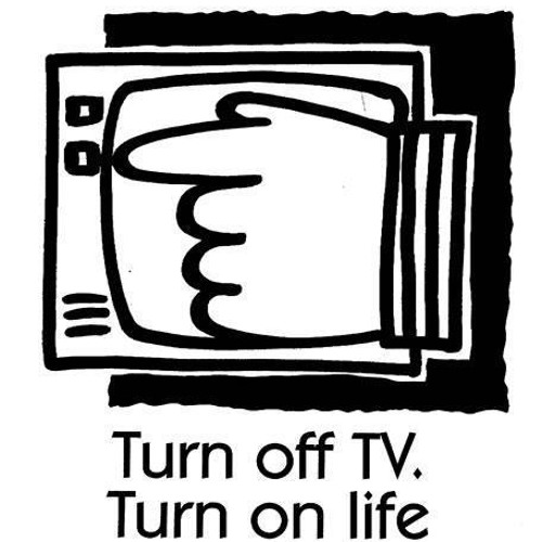 Turn off means. Turn on the TV. Turn off. Turn on turn off TV. TV off.