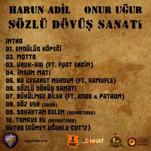 Stream Harun Adil & Onur Uğur - Sözlü Dövüş Sanatı by Harun Adil | Listen  online for free on SoundCloud