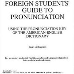 Pronunciation Key No. 1