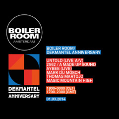 Mark Du Mosch Boiler Room X Dekmantel DJ Set