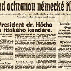 Projev presidenta Emila Háchy (16. 3. 1939)