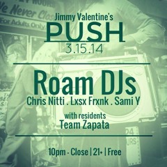 ROAM DJs (Lisa Frank, Chris Nitti, Sami Y) at Jimmy Valentine's Lonely Hearts Club - 3-15-14