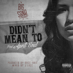 Big Sono - Didn't Mean To (feat April Soul) prod Docc Free