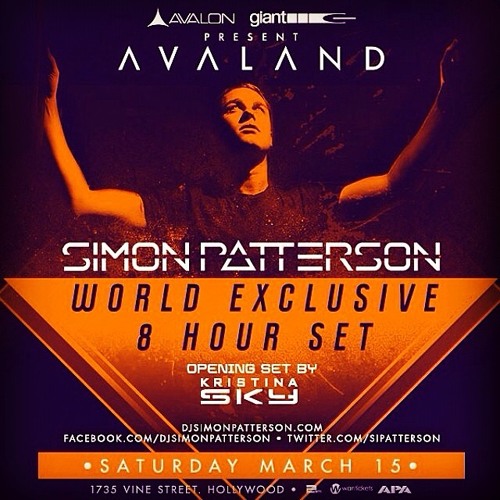 Kristina Sky Live @ Avalon Hollywood (Simon Patterson #OpenUp Tour) [03-15-14]