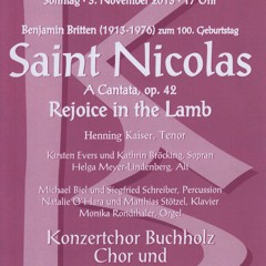 Benjamin Britten: God moves in a mysterious way (Schlusschor Saint Nicolas)