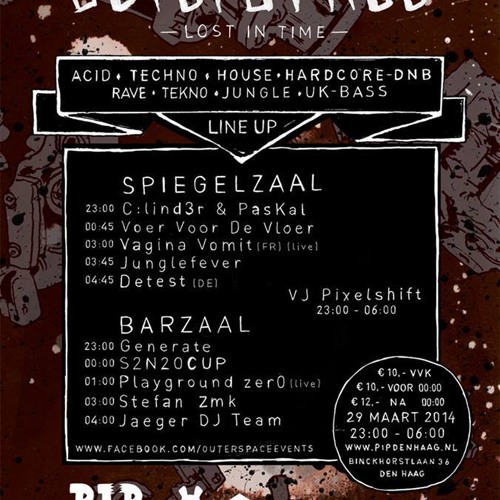 Stefan ZMK @ Outer Space 3.0 @ PIP The Hague 2014 [techno|acid|oldskool|industrial|hardcore|rave]