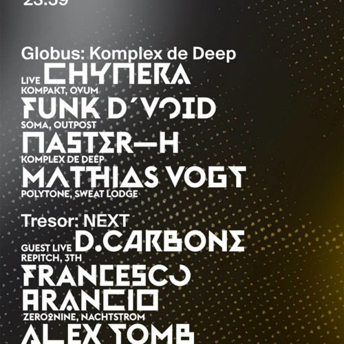 Francesco Arancio @ TRESOR Berlin @Next _open end set_ pt1/2 _(25.01.2014)