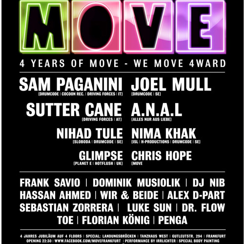 4 YEARS MOVE @ Tanzhaus West Frankfurt/Main [29-03-2014]