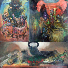 Christmas Tree - Still Life - Leg And Skull