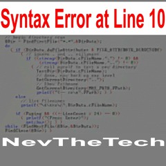 Syntax Error at Line 10