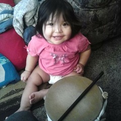 Jamming out caddo peyote tunes. Drumming for my bro :)